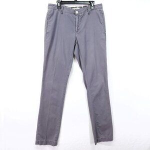 ACNE Mens Casual Straight Leg Chino Pants Preppy 34x35 On Vintage Grey